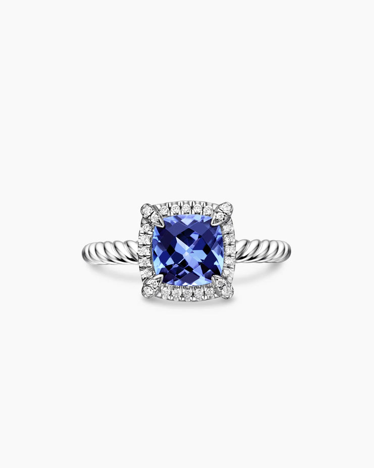 Royal Tanzanite Pavé Ring